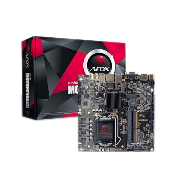 Материнская плата сокет LGA1200, DDR4L, Mini-ITX, Intel H510, AFOX ...