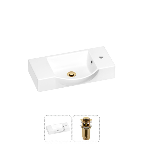 Маленькая раковина в туалет Wellsee WC Area 202011453 в наборе 2 в 1 ...