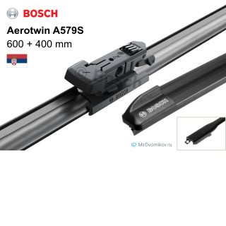 BOSCH Комплект Стеклоочистителей Бескаркасные 600/400 мм Aerotwin [A579S] картон