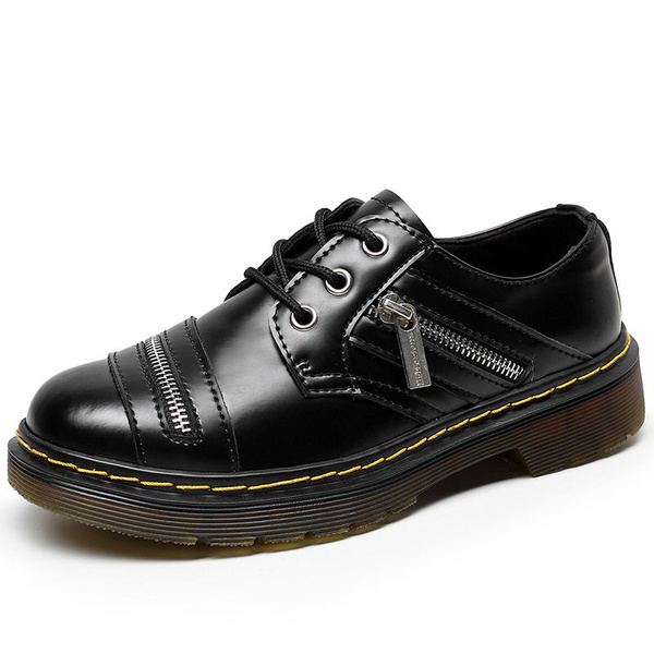 Полуботинки Мужской, Женский Dr. Martens черный, серебро, размер 38 На ...
