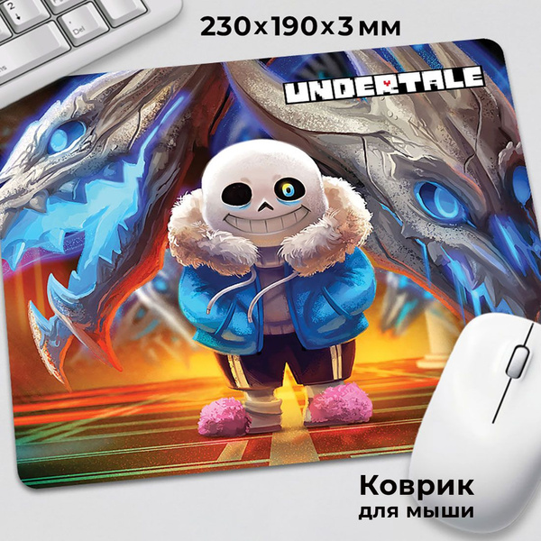 Коврик для мышки Undertale Андертейл Санс и драконы купить на OZON по ...