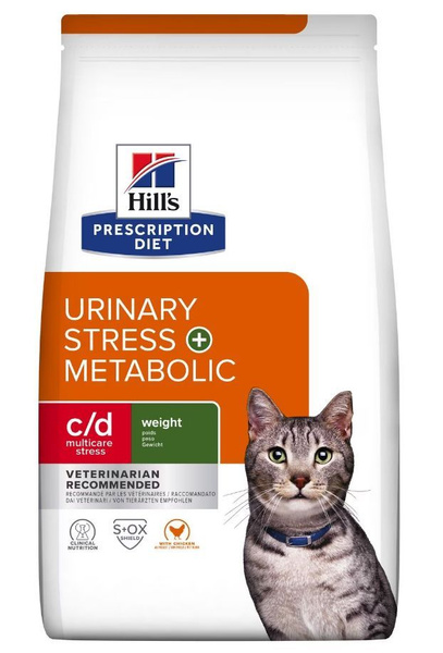 Hill's Diet сухой для кошек C/D Urinary Stress+Metabolic для коррекции ...
