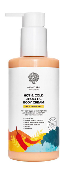EPSOM.PRO Крем-липолитик жиросжигающий Hot & Cold Lipolytic Body Cream ...