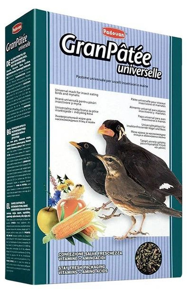 Корм сухой для насекомоядных птиц универсальный Падован GranPatee ...