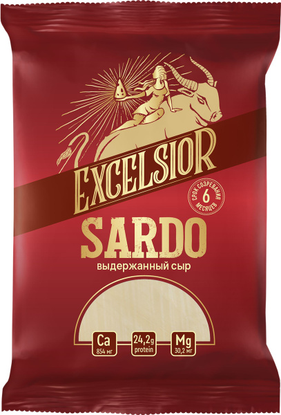 Сыр EXCELSIOR Sardo 45%, без змж, 180г купить на OZON по низкой цене ...