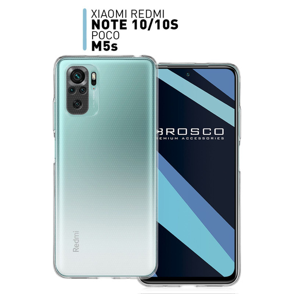 Прозрачный силиконовый чехол на Xiaomi Redmi Note 10, Note 10S и Xiaomi ...
