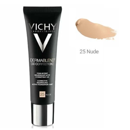 VICHY Тональный крем Dermablend 3d Correction Spf25 25 Nude 30 мл ...