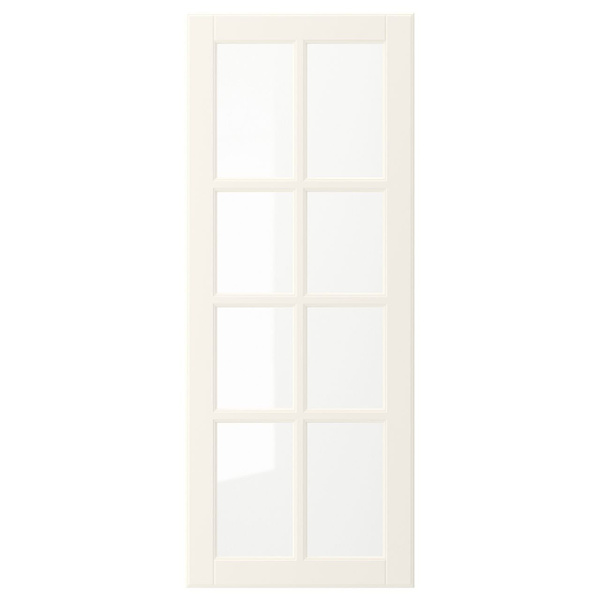 40x100 см, Стеклянная дверь Икеа/IKEA BODBYN Будбин, белый с оттенком ...
