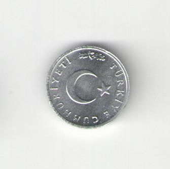 Монета Турция 1 Куруш 1975