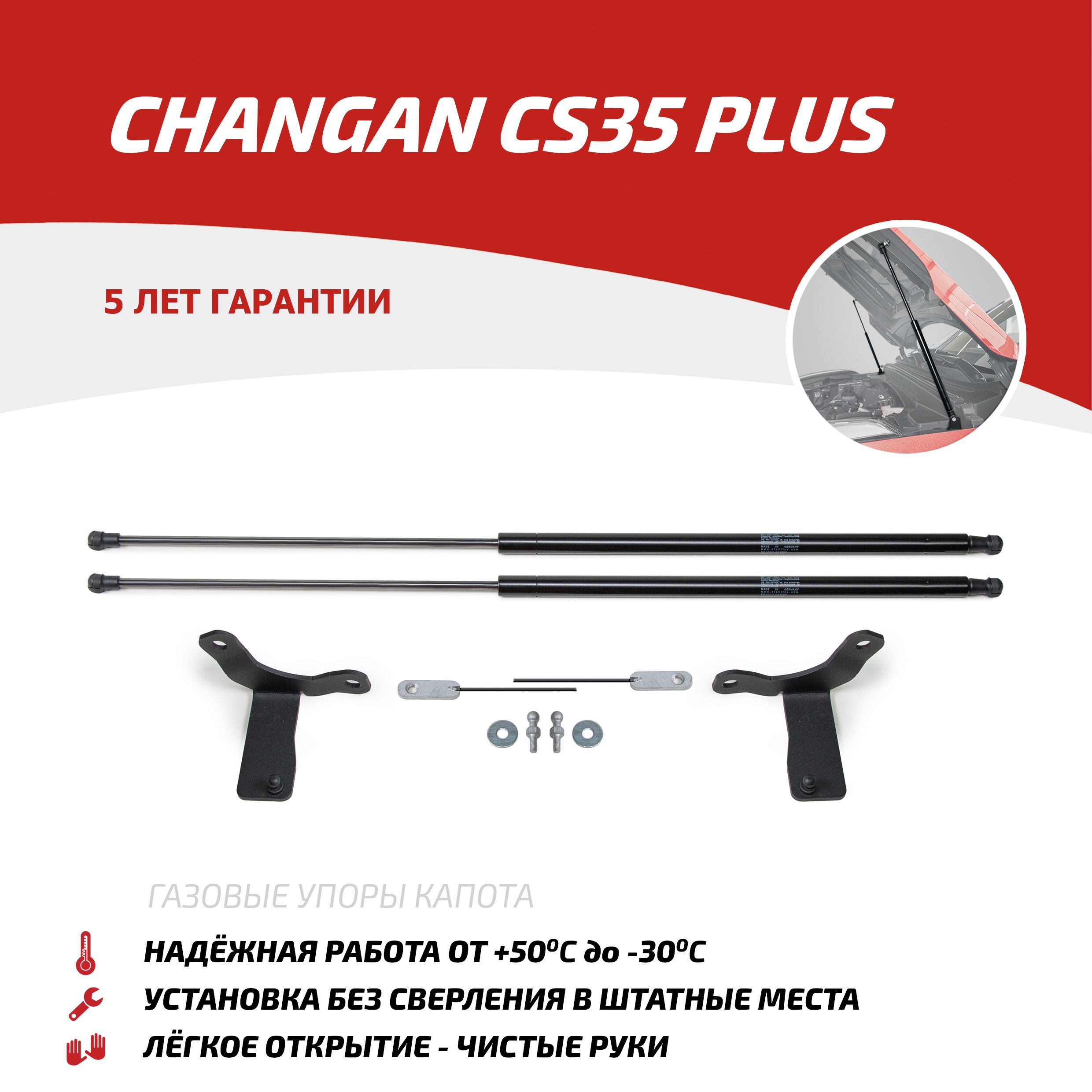 Газовые упоры капота...