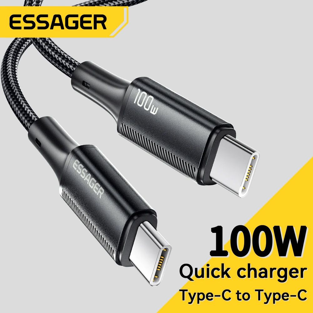 Essager Кабель питания USB Type-C/USB Type-C, 3 м, черный