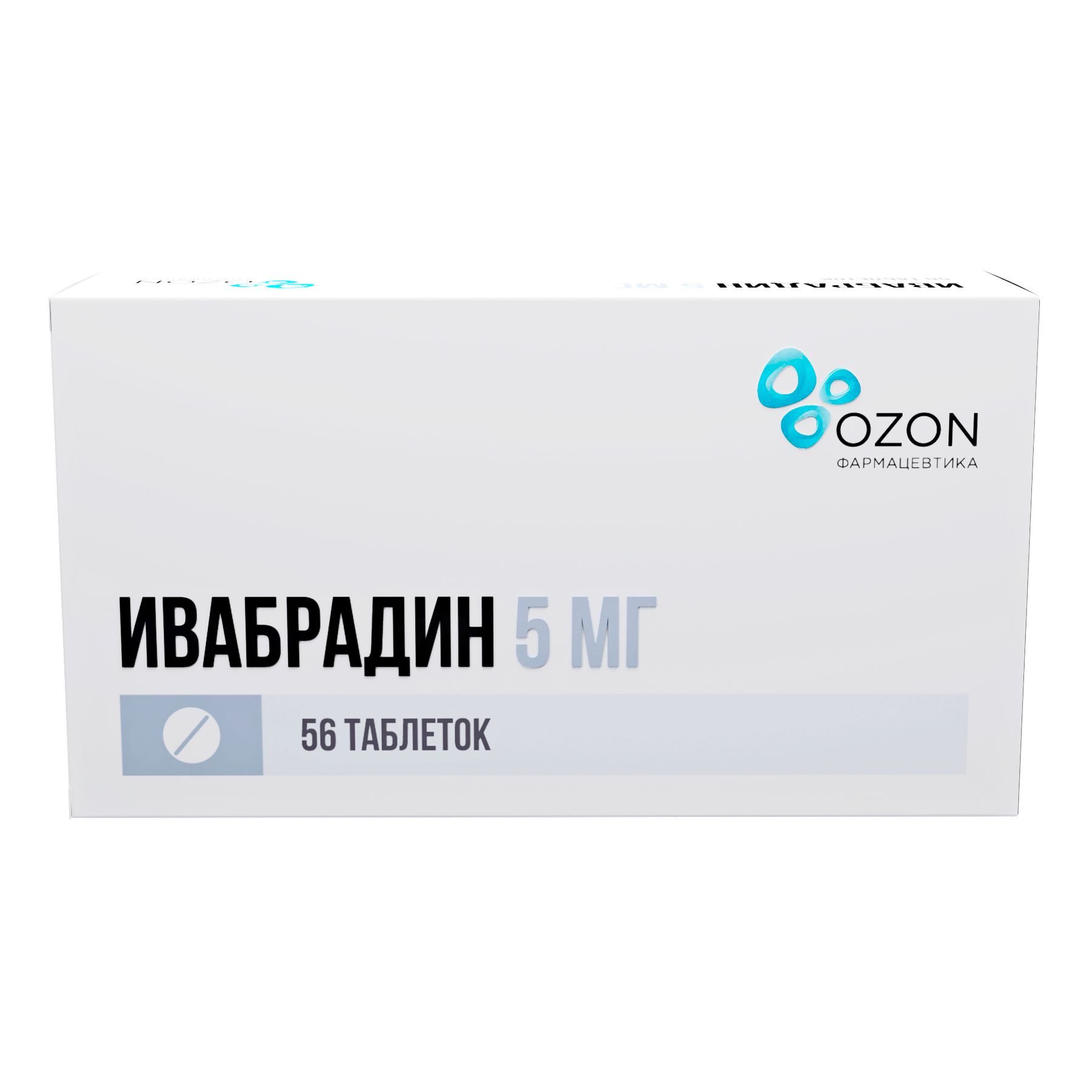 Ивабрадин таблетки п/о плен. 5мг 56шт
