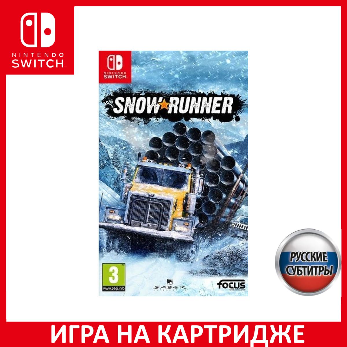 Игра SnowRunner Switch Русская Версия Картридж на Nintendo Switch