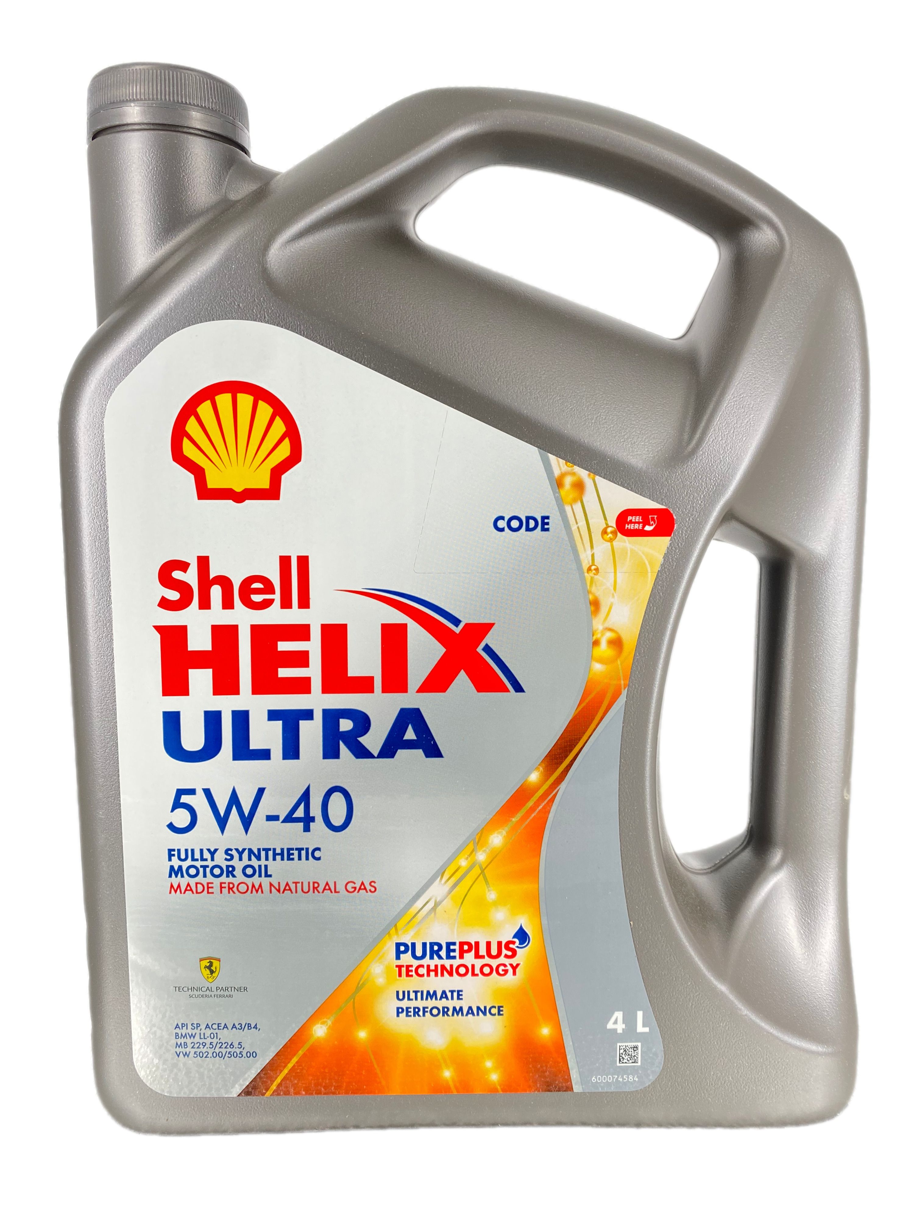 Shell helix ultra sp 5w40. Shell helix motor oil.