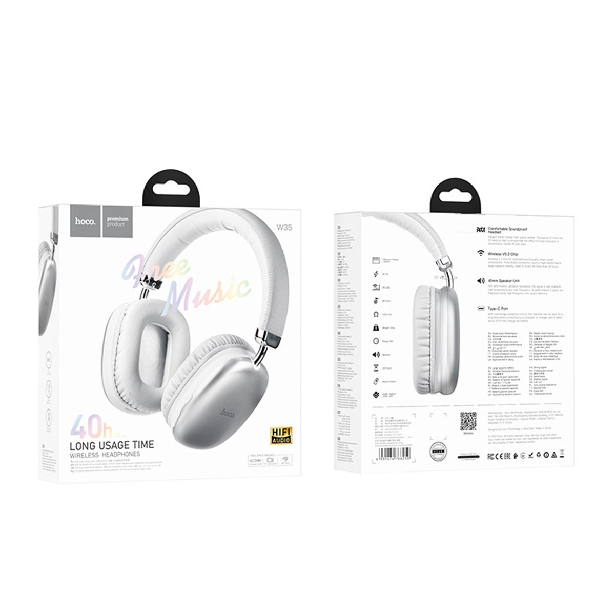 Наушники Hoco W11Bluetooth. NFS. колонка. - купить в Красноярске, цена 1 500 руб