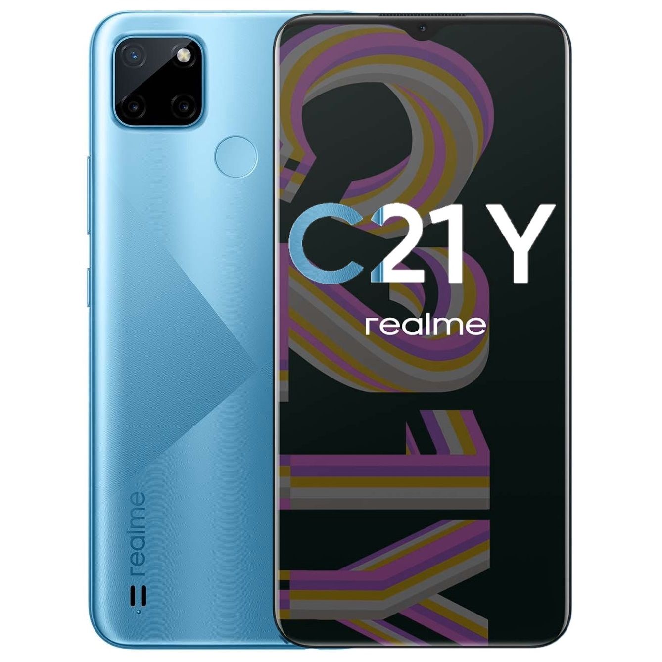 realme Смартфон C21-Y (RMX3263) Ростест (EAC) 4/64 ГБ, голубой