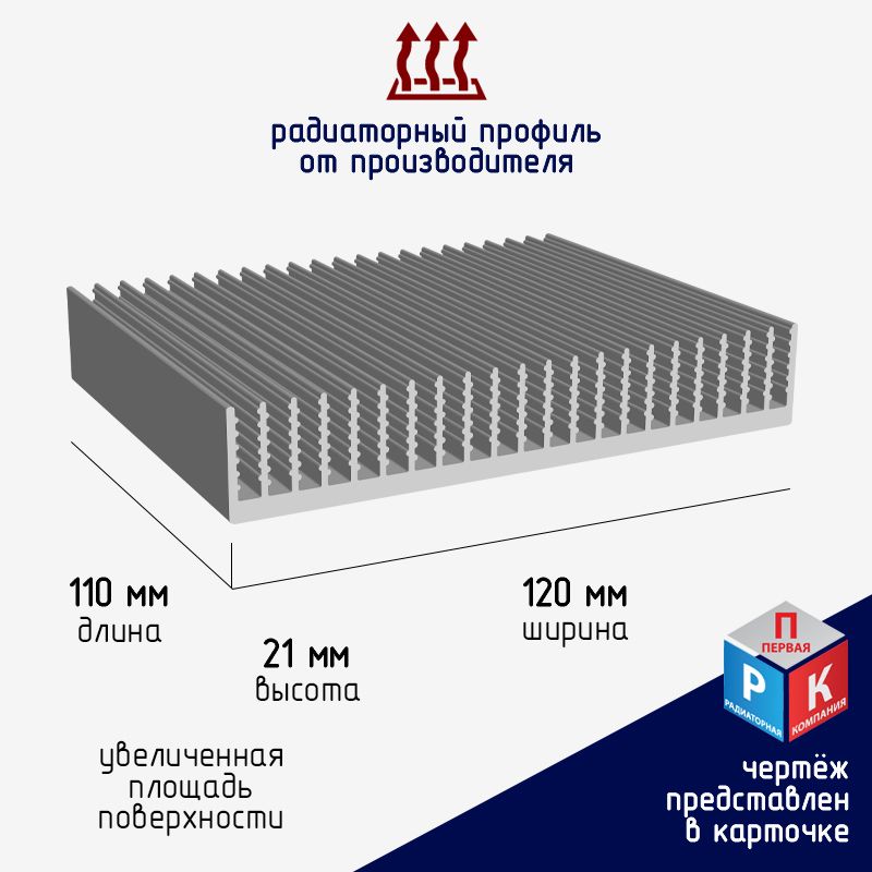 ПрофильрадиаторныйалюминиевыйРадиатордляохлаждениясветодиодов