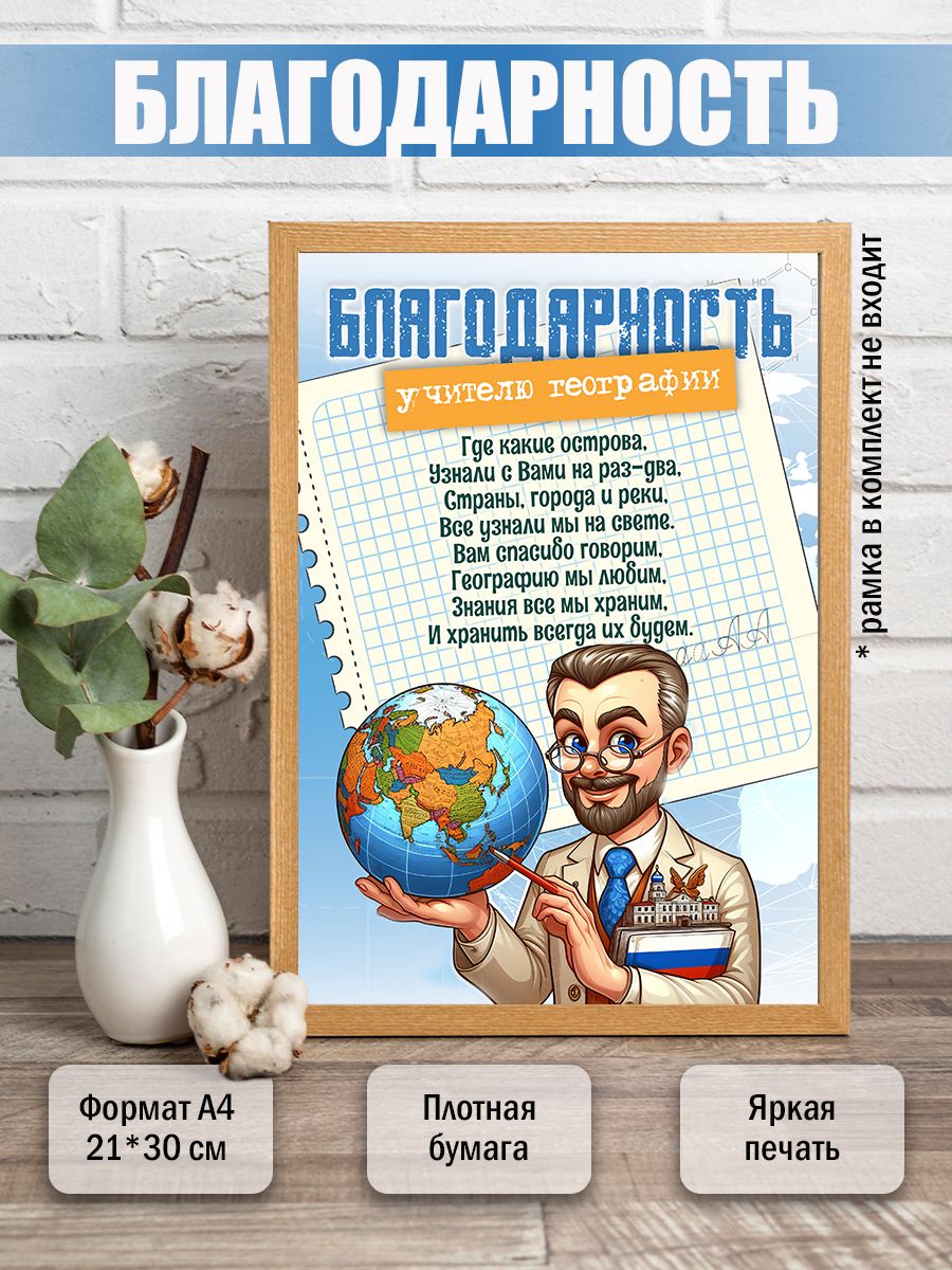 Поздравление с днем рождения учителю географии