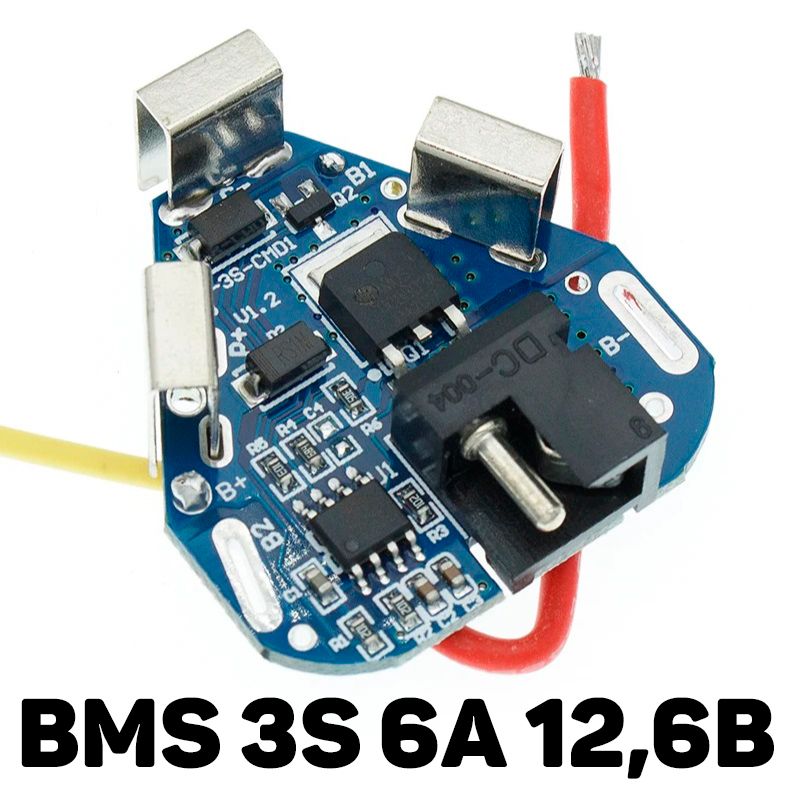 ЗащитнаяплатаBMS3S6А12,6Вдлялитий-ионнойбатареи18650