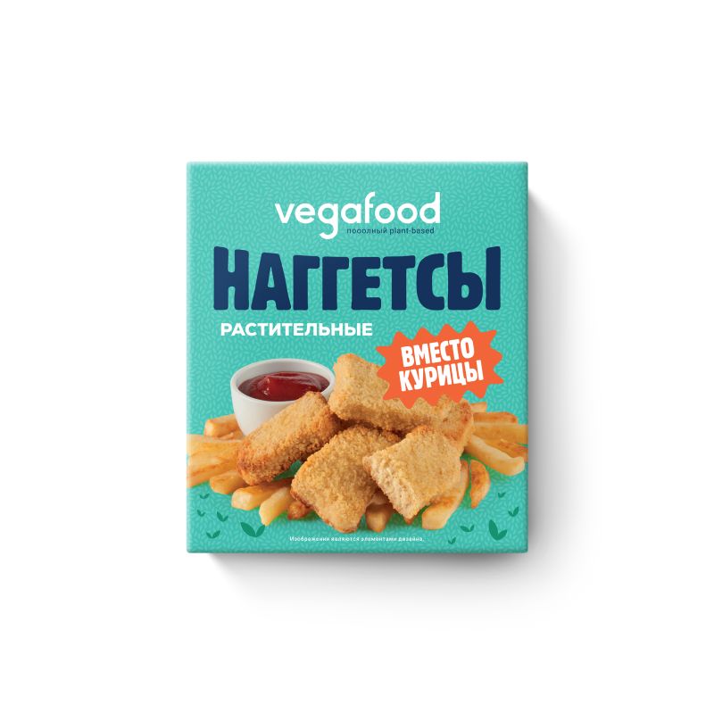 Наггетсы растительные Vegafood, 200г / 100% растительный продукт без мяса / подходит для веганов