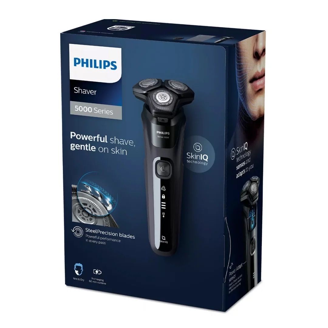 PhilipsЭлектробритваSeries5000SkinIQS5588/38,бронза,серыйметаллик