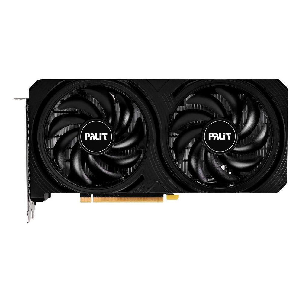 Palit Видеокарта GeForce RTX 4060 Видеокарта Palit NVIDIA GeForce RTX4060 Infinity 2 8Gb 8 ГБ (NE64060019P1-1070L)