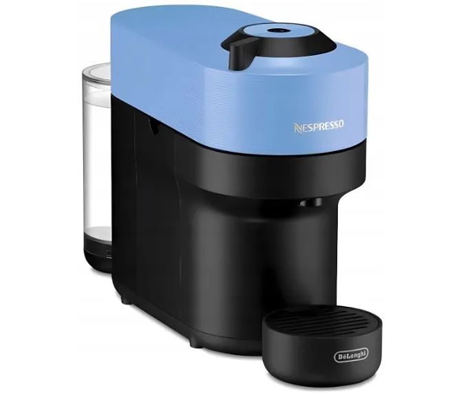 Кофемашина капсульная De'Longhi Vertuo Pop ENV90, голубой/черный