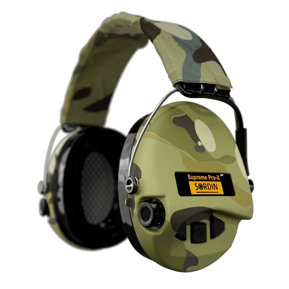 Наушники активные Sordin (MSA) Supreme Pro-X LED GEL, Camo MultiCam (SOR75302-X-08-S)