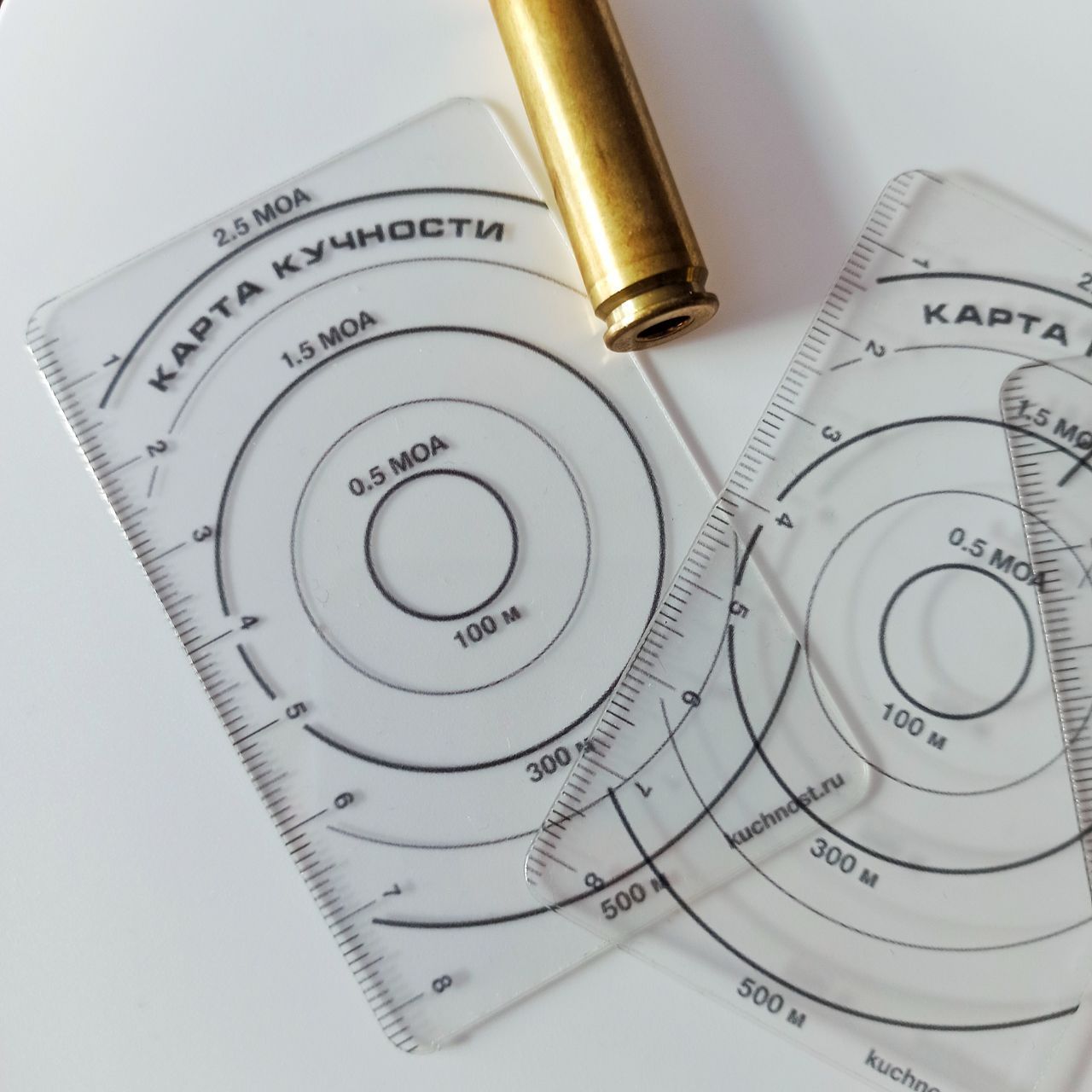 Карта Кучности MINI, 0.5 MOA, чёрная, 8.5 x 5.5 см