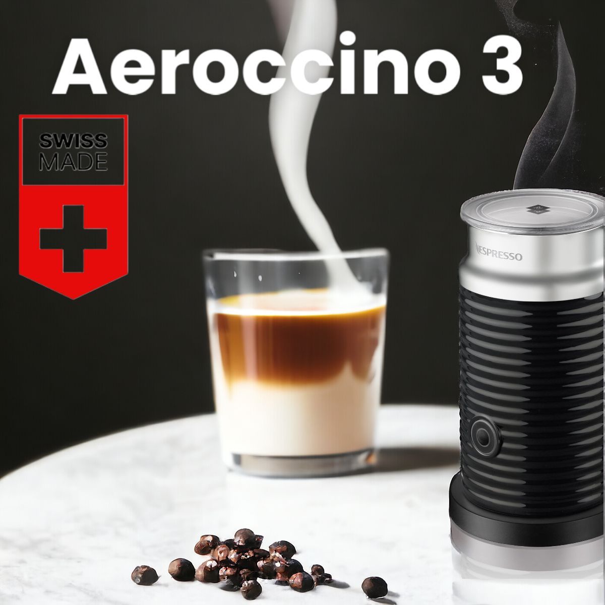 ВспенивателиNespressoAeroccino3,черный