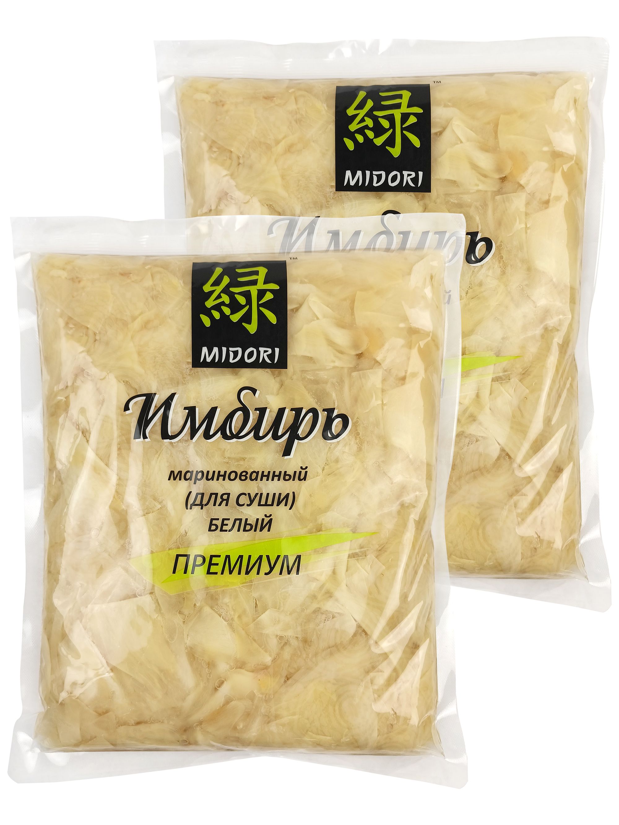 Имбирь маринованный Midori, имбирь маринованный белый, 1 кг - 2 шт