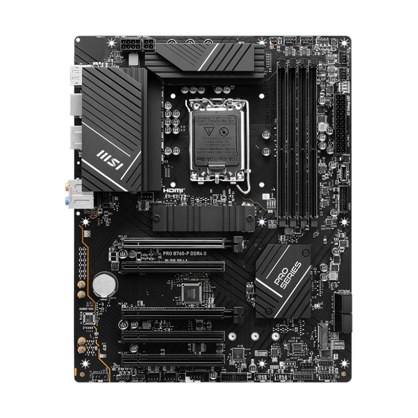 Материнская плата MSI PRO B760-P DDR4 II (LGA 1700, Intel B760, DDR4, 128 ГБ, PCIE 4.0)