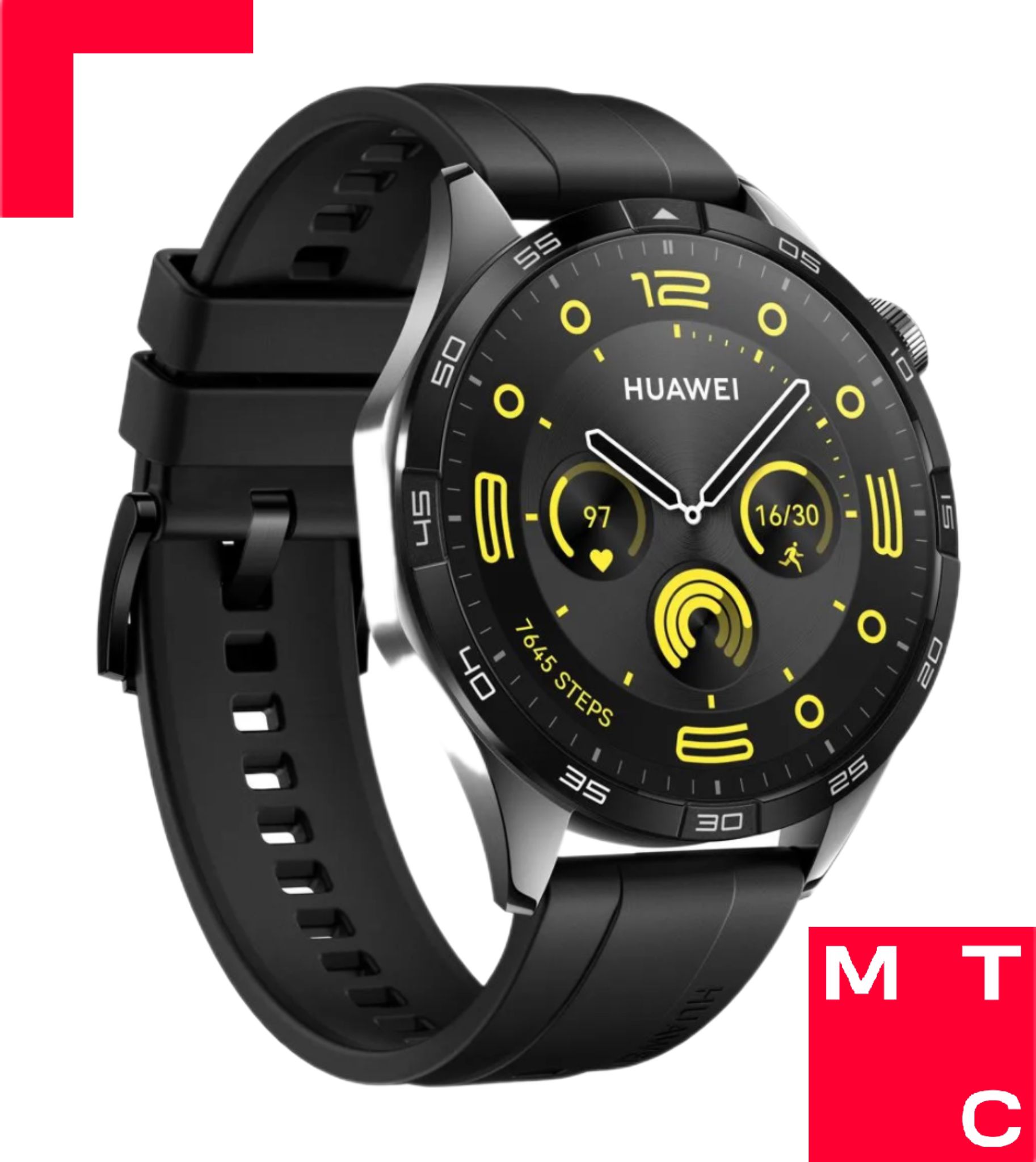 ЧасыHuaweiWatchGT4Phoinix46ммчерные.Уцененныйтовар