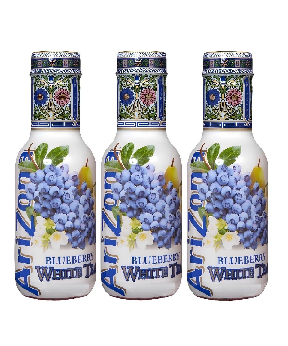 Чай белый с черникой Arizona Blueberry White Tea, 500 мл х 3 шт