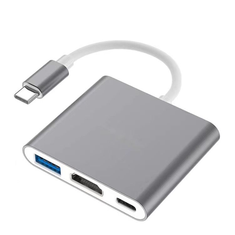 Многопортовый цифровой av‑адаптер USB-C. Концентратор для ноутбука.