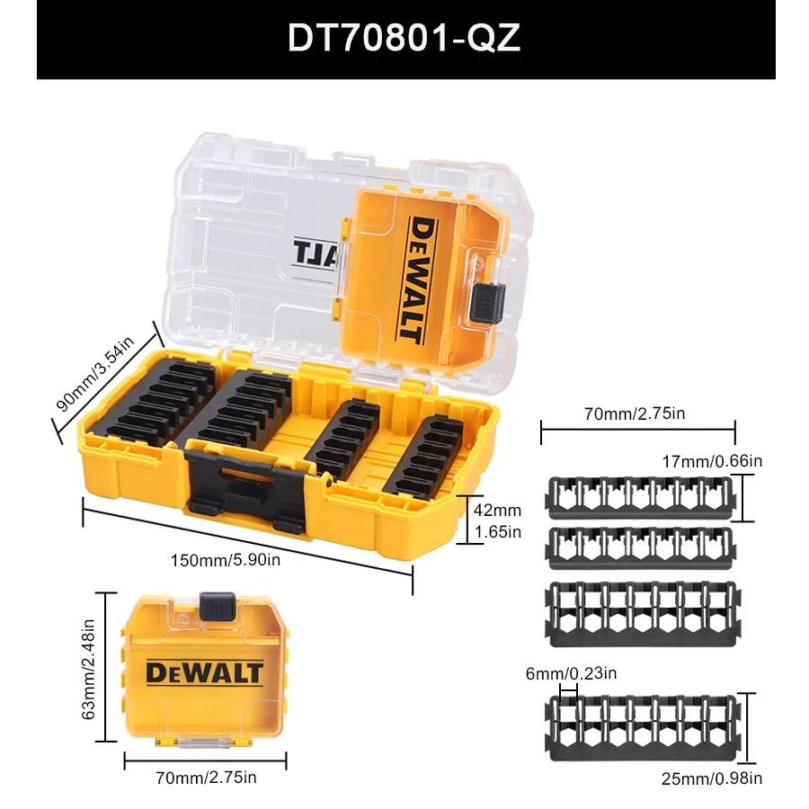 КейсDEWALTDT70801-QZ,набориз6предметов