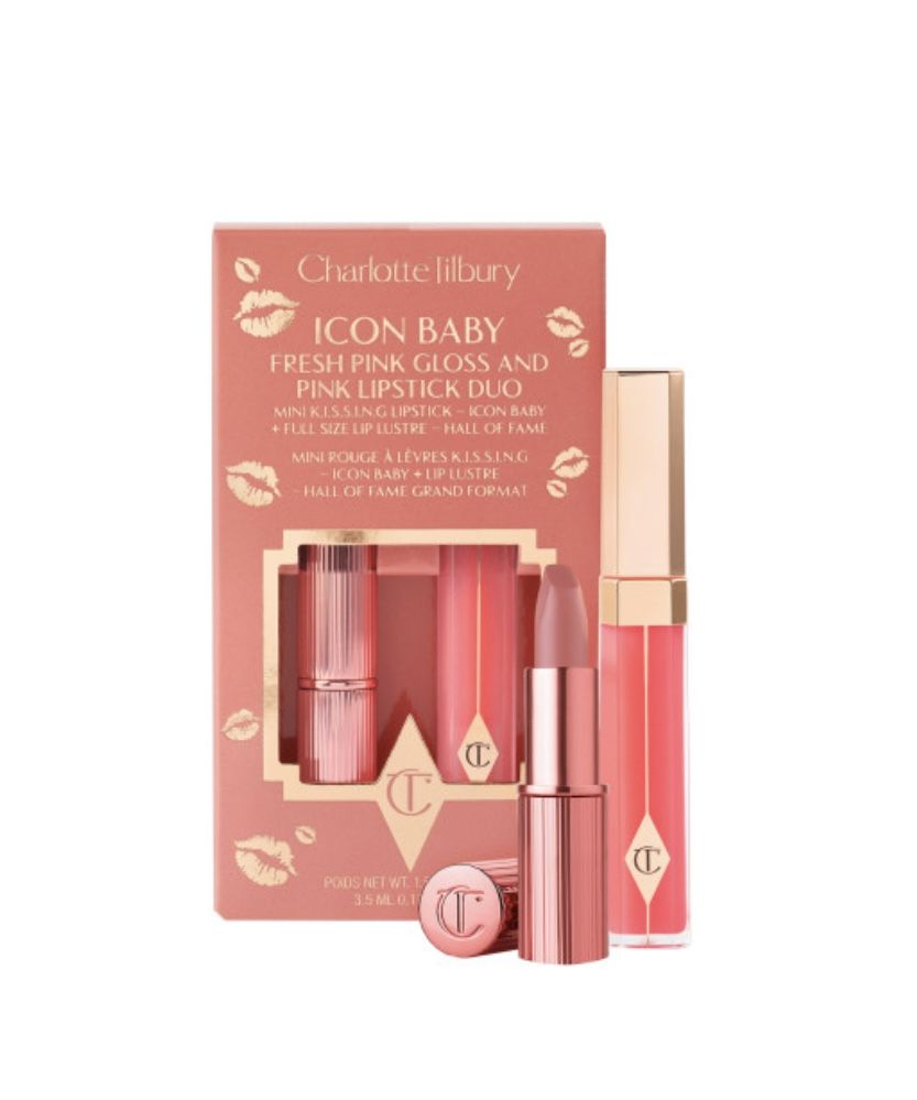 CHARLOTTE TILBURY Набор для макияжа губ GLOSS & LIPSTICK DUO оттенок ICON BABY