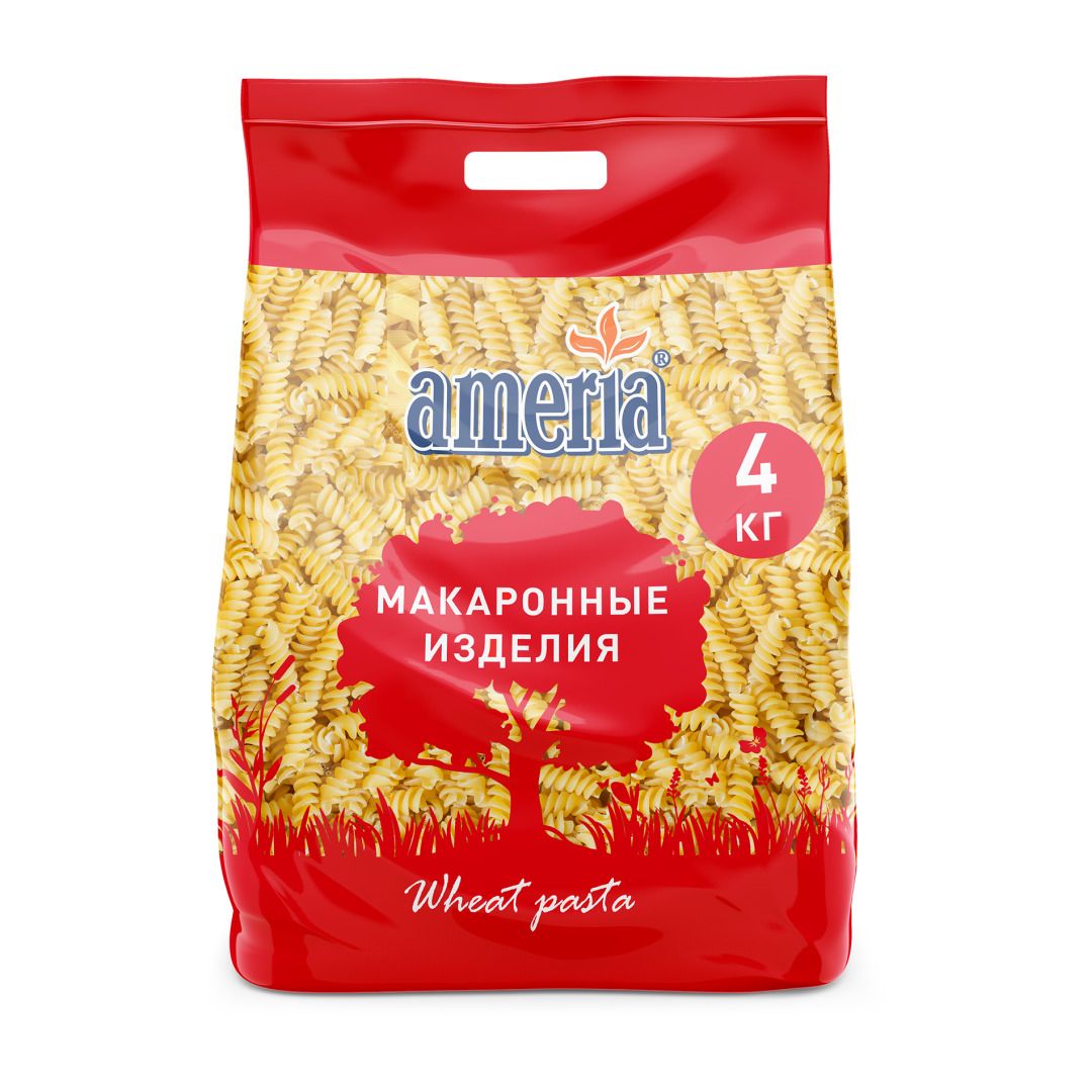 Макароны Ameria спирали Fusilli № 042, 4 кг