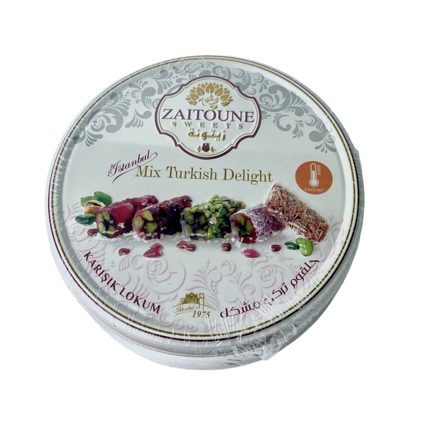 ZAITOUNE SWEETS / Рахат-лукум ассорти с фисташкой, 250 гр / Турция