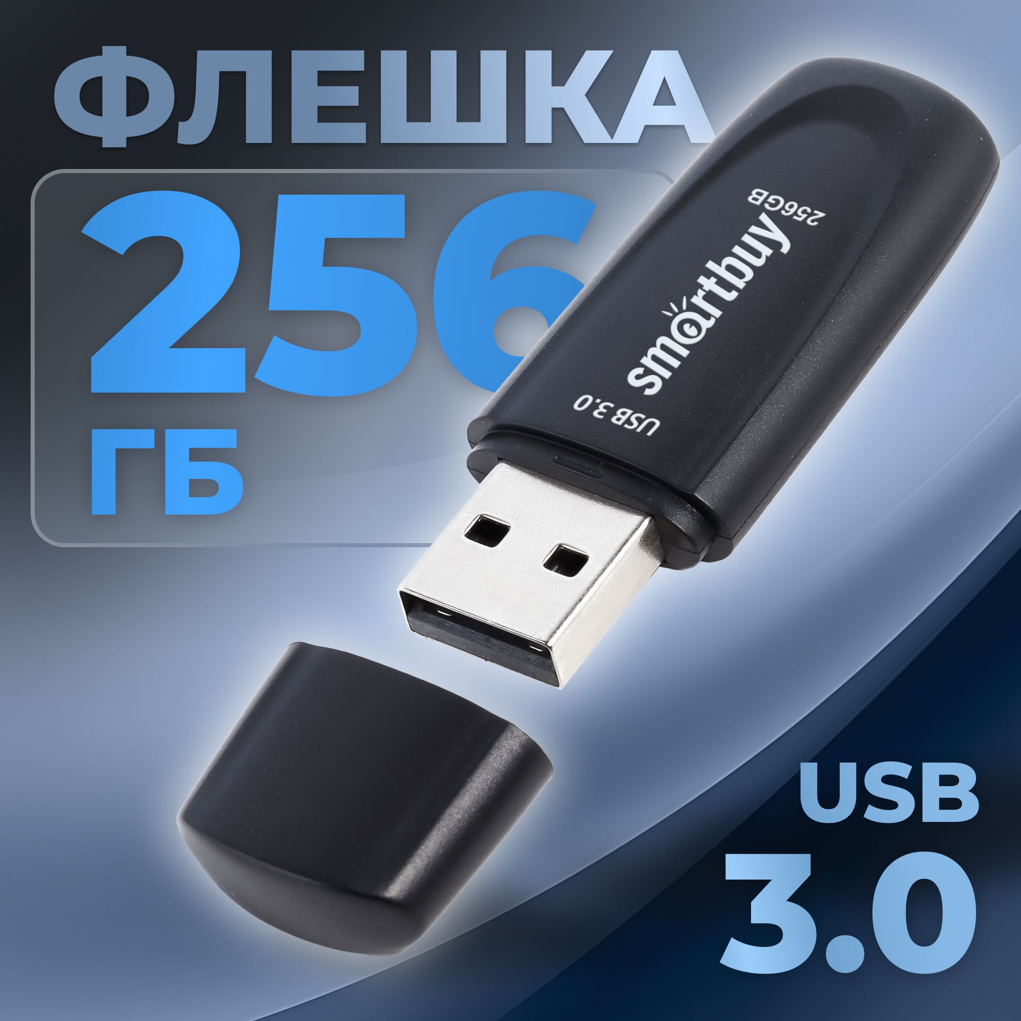 Флешкаusb256ГбSmartbuyScout3.0/3.1,черный