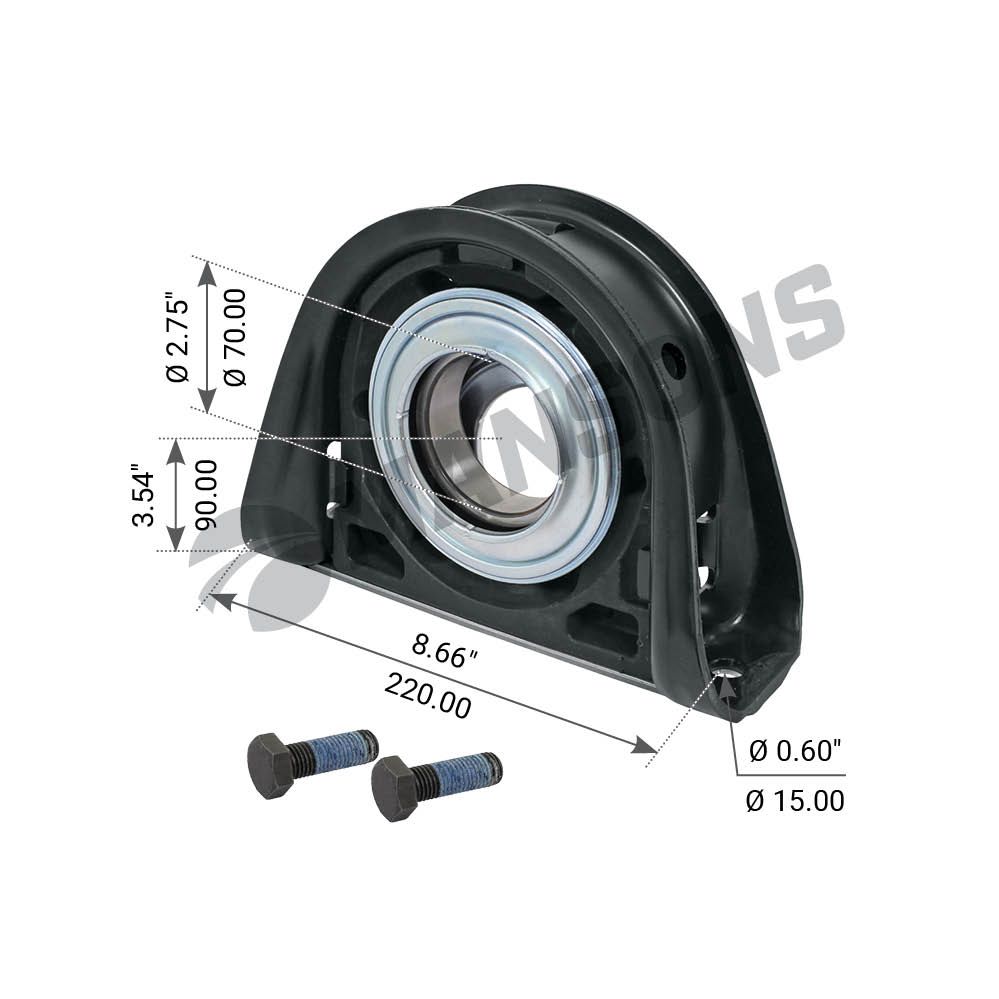 Подшипник подвесной вала карданного VOLVO D 70 120.881