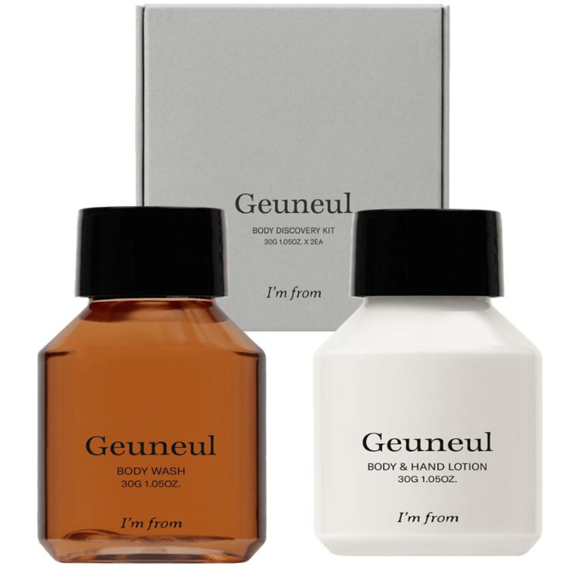 I'm From Набор миниатюр гель для душа и лосьон для тела с ароматом юдзу, 2 шт х 30 мл