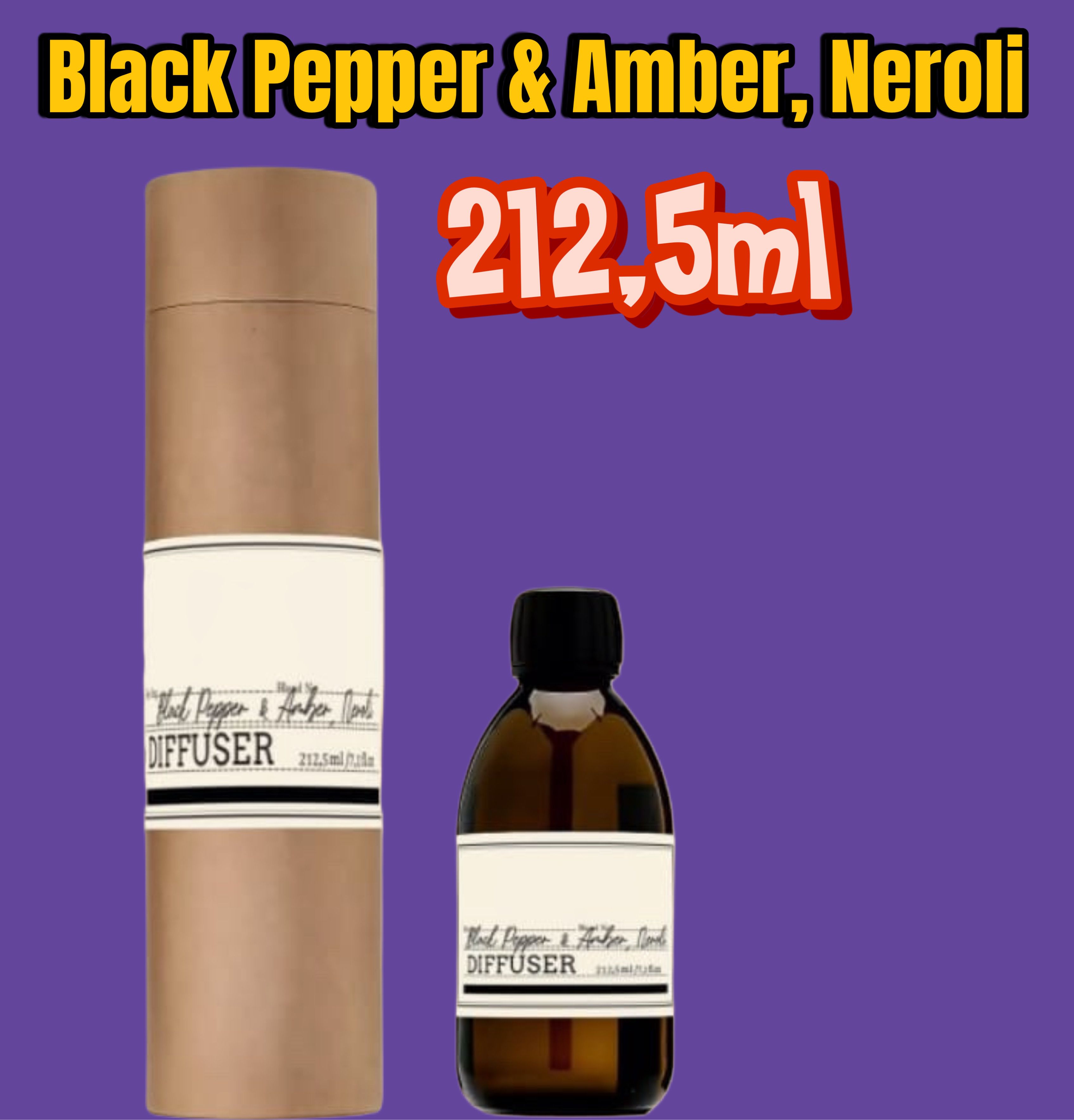 Диффузор для дома Black Pepper & Amber, Neroli 212,5 мл/Ароматический диффузор