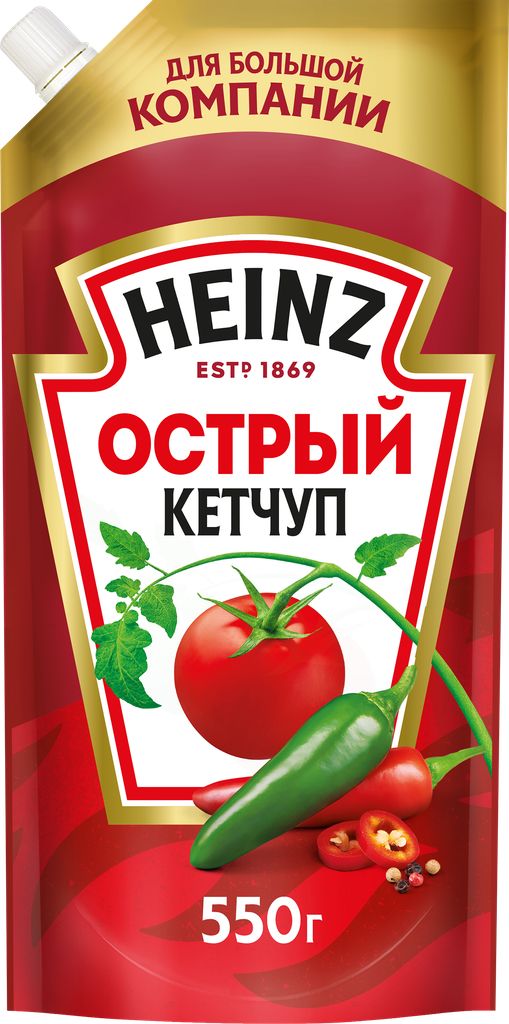 Кетчуп HEINZ Острый, 550г