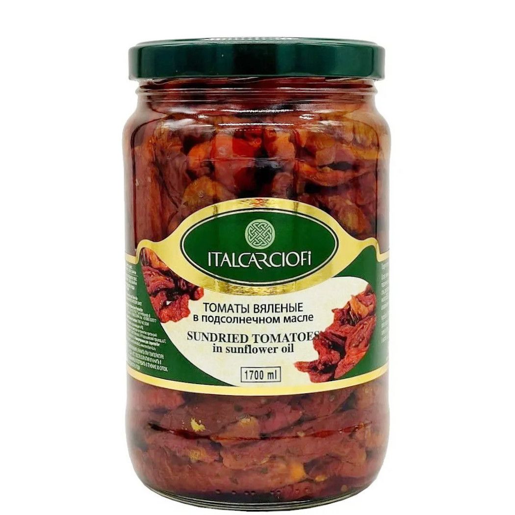 Томаты вяленые в масле Italcarciofi, 1700 мл