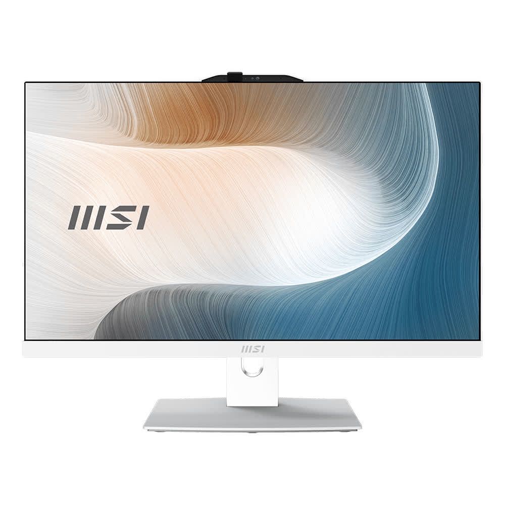 MSI 23.8" Моноблок Modern AM242P 12M-1064XRU (Intel Core i7-1255U, RAM 16 ГБ, SSD 512 ГБ, Intel Iris Xe Graphics, Без ОС), 9s6-ae0712-1064, белый