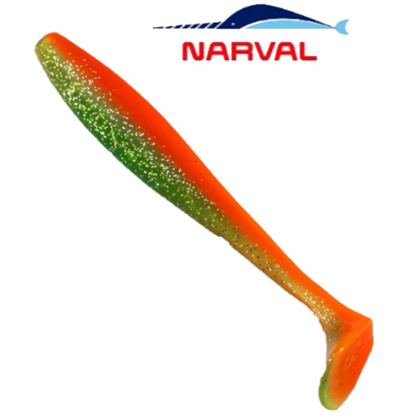 ПриманкасиликоноваяNarvalChoppyTail12cmцв.#023Carrot/Виброхвостдляджиганасудака,щуку/СиликонНарвалЧопиТейл