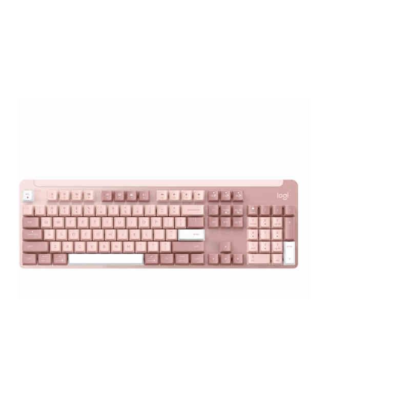 Alzzlie Клавиатура беспроводная Logitech Signature K865,pink, Английская раскладка, светло-розовый