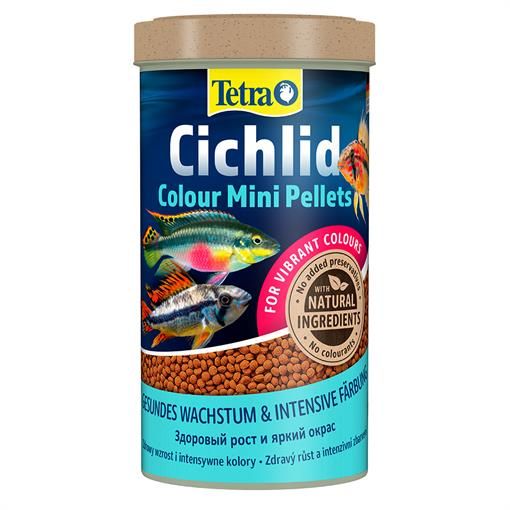 Корм для рыб Tetra Cichlid Colour Mini Pellets 500мл