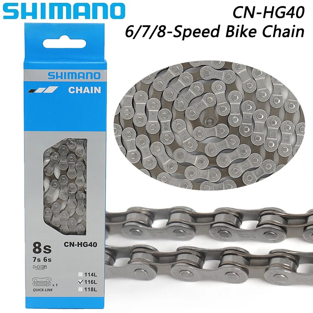 Цепь для горного/дорожного велосипеда SHIMANO CN-HG40 8S 116L